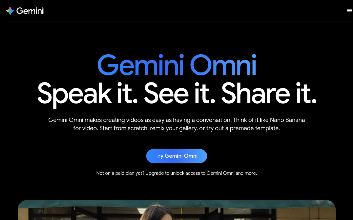 Screenshot of Google Veo