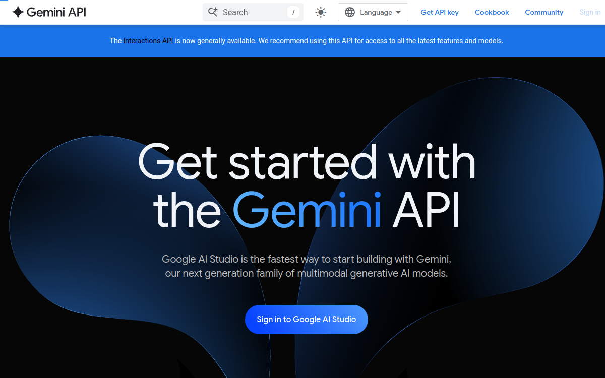 Screenshot of Google AI Studio