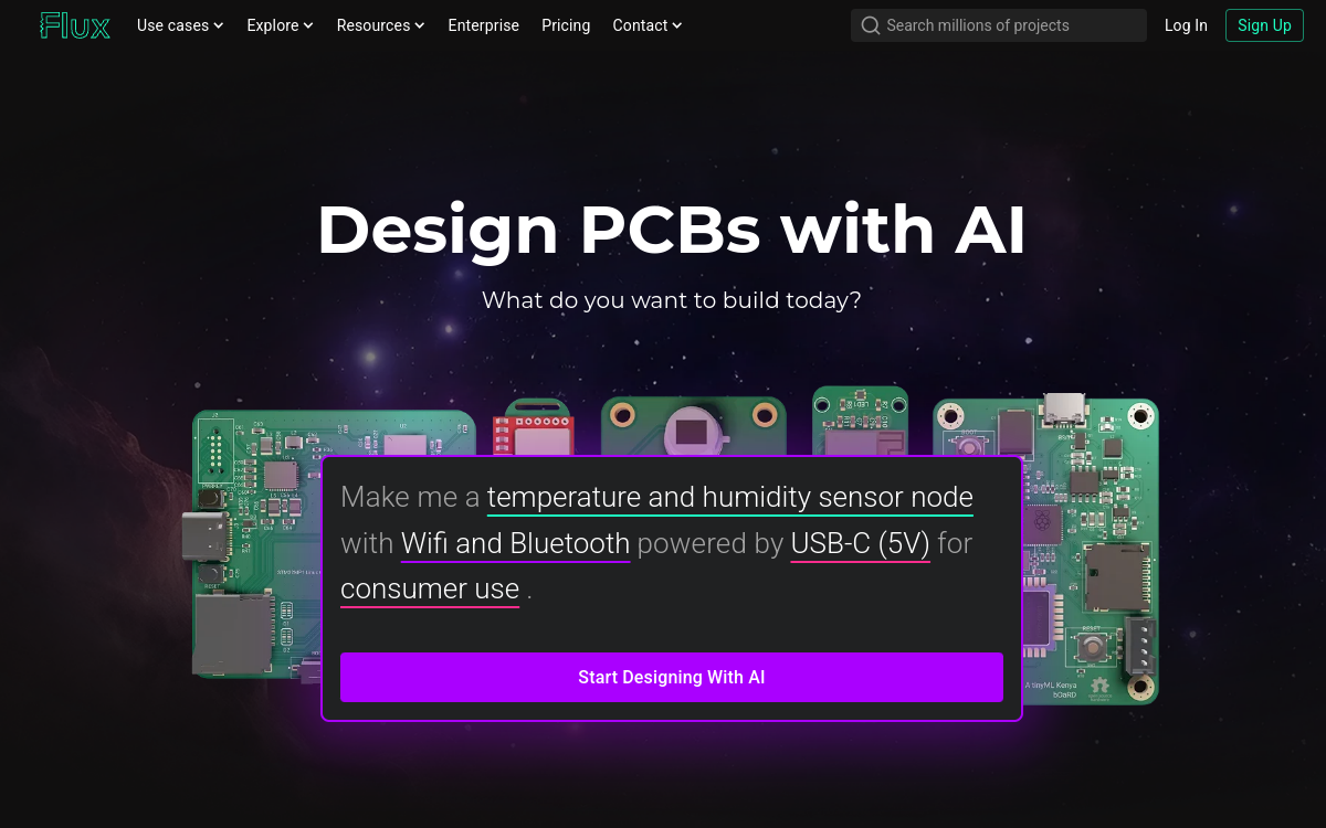 Screenshot of Flux.ai