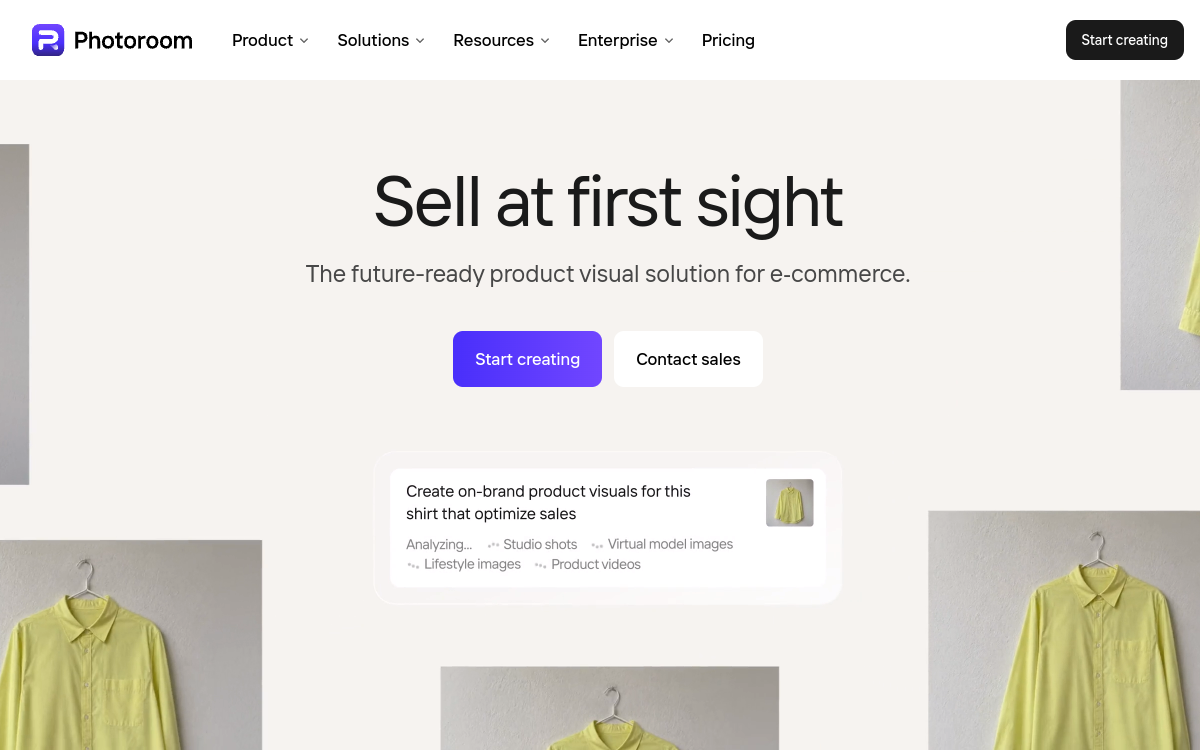 Screenshot of PhotoRoom