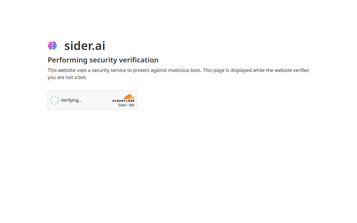 Screenshot of sider.ai