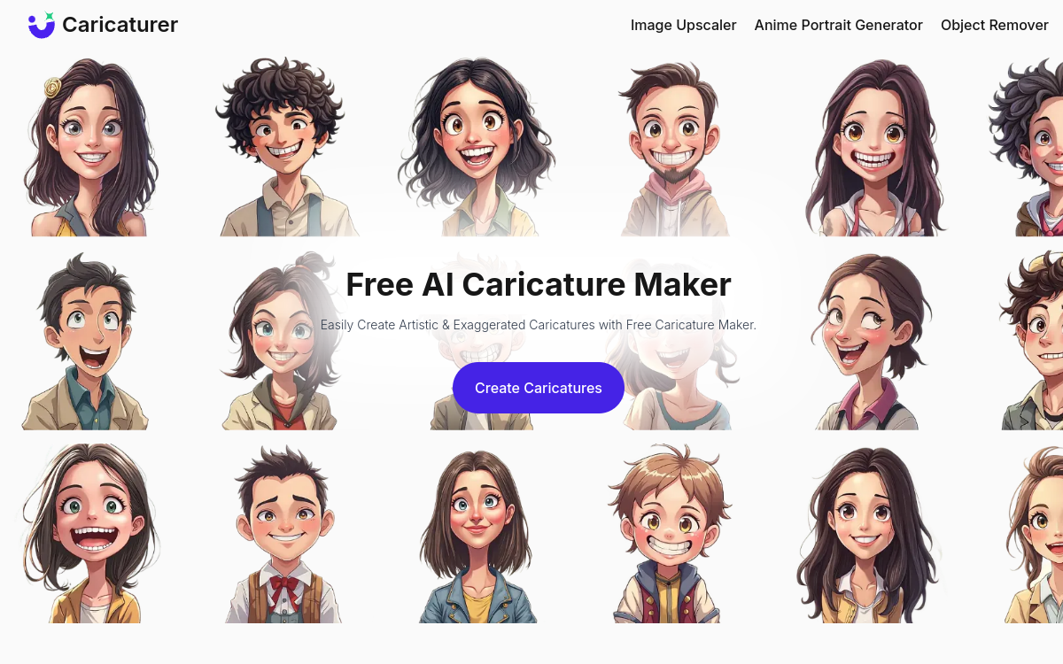 Screenshot of Caricaturer.io