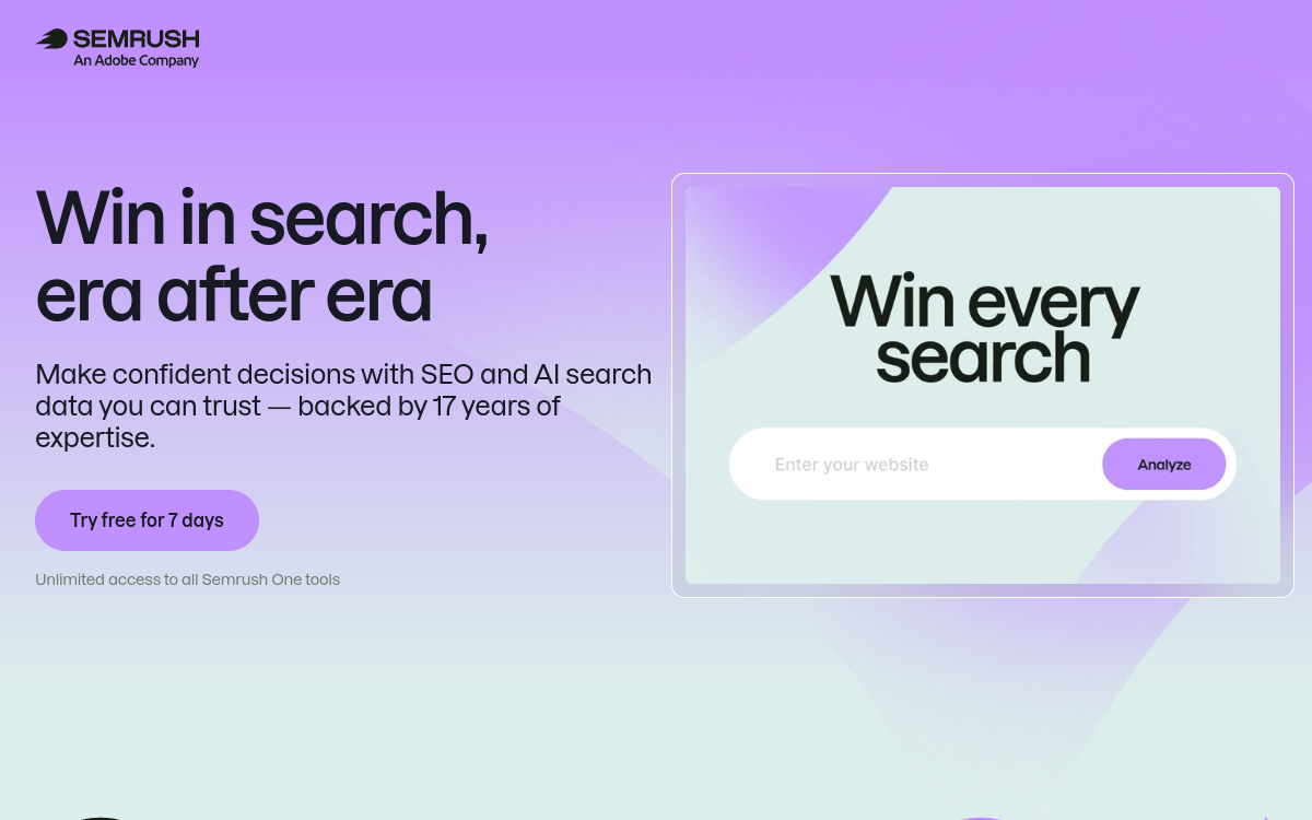Screenshot of Semrush One