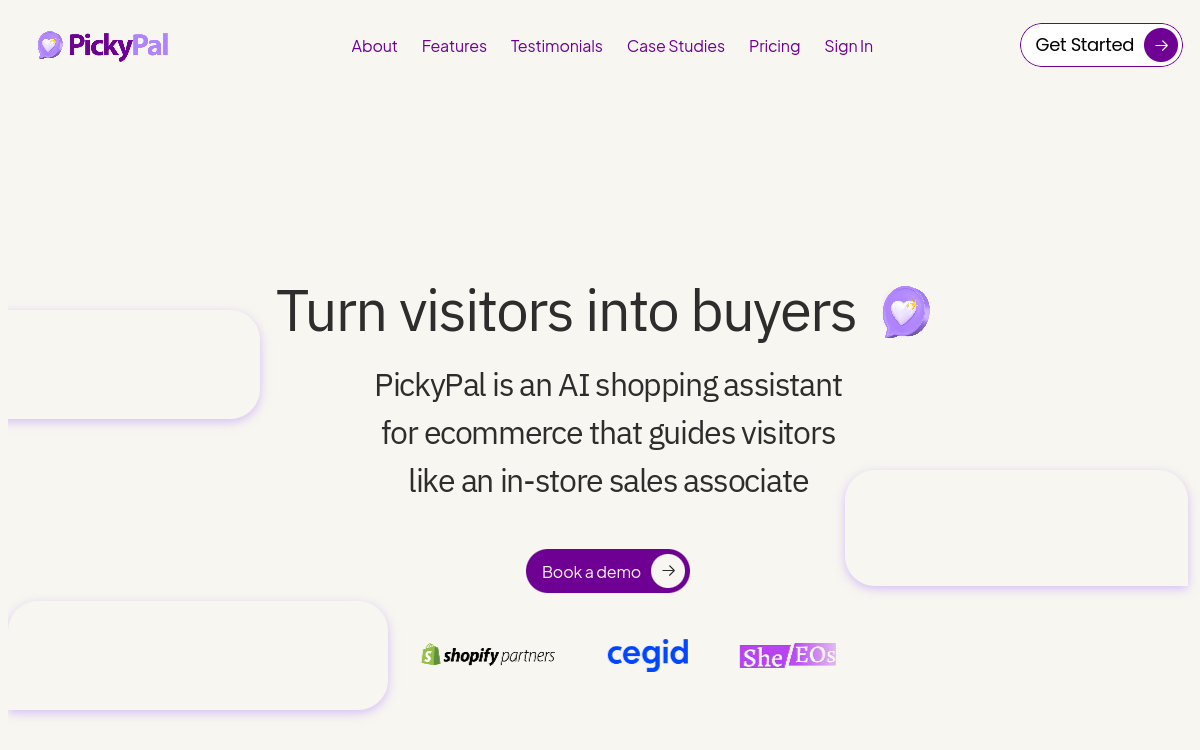 Screenshot of PickyPal