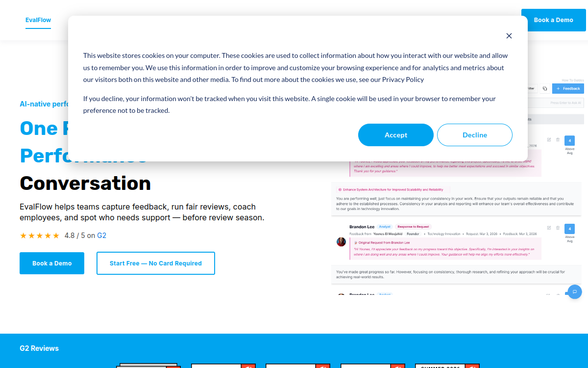 Screenshot of Evalflow