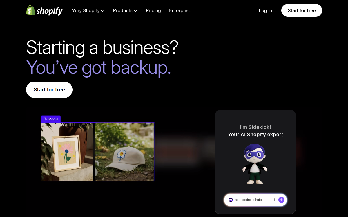 Screenshot of Magic by Shopify
