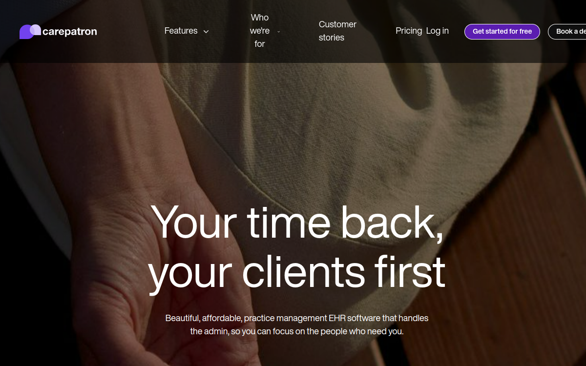Screenshot of Carepatron