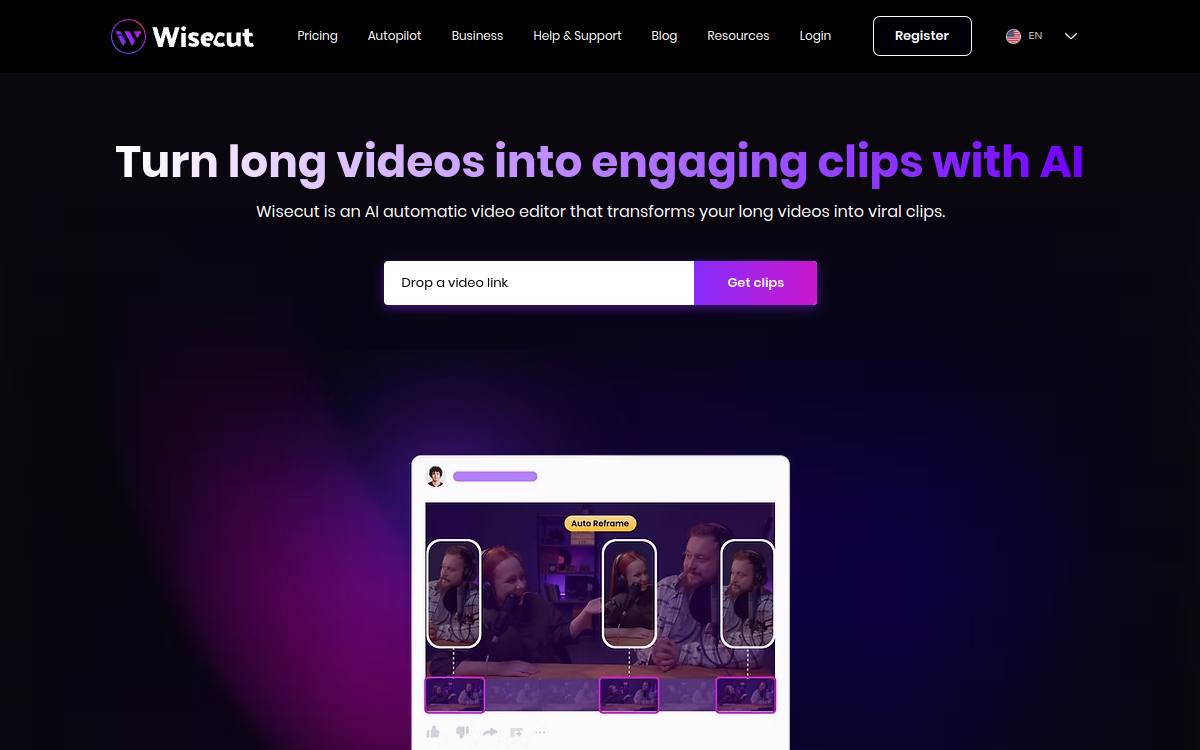 Screenshot of Wisecut