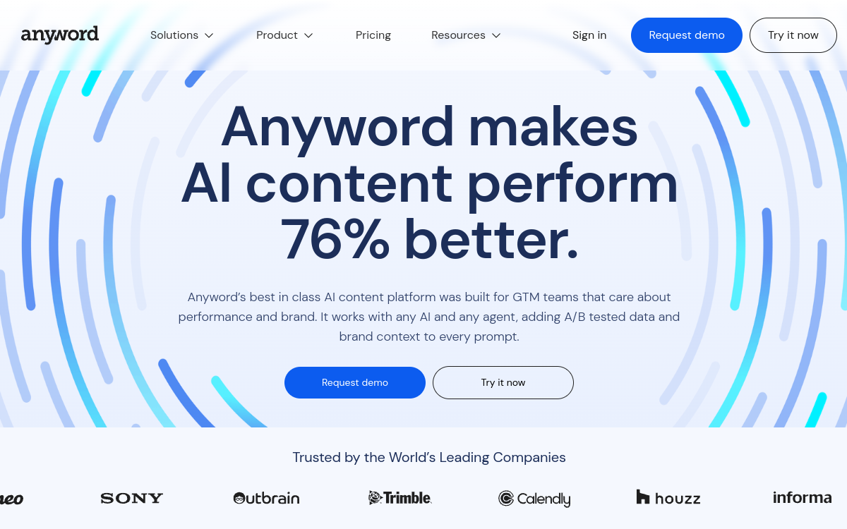 Screenshot of Anyword