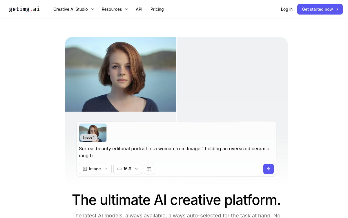 Screenshot of Getimg.ai
