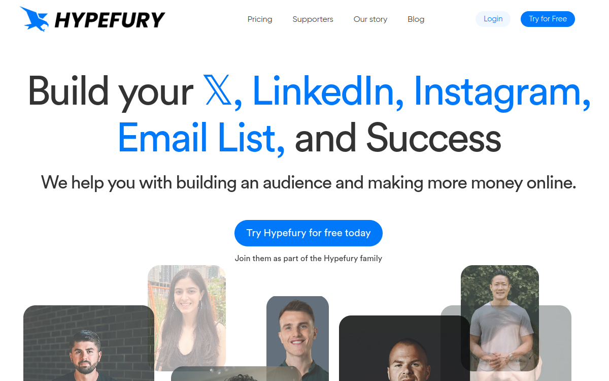 Screenshot of Hypefury AI