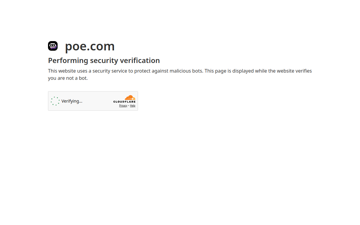 Screenshot of Poe