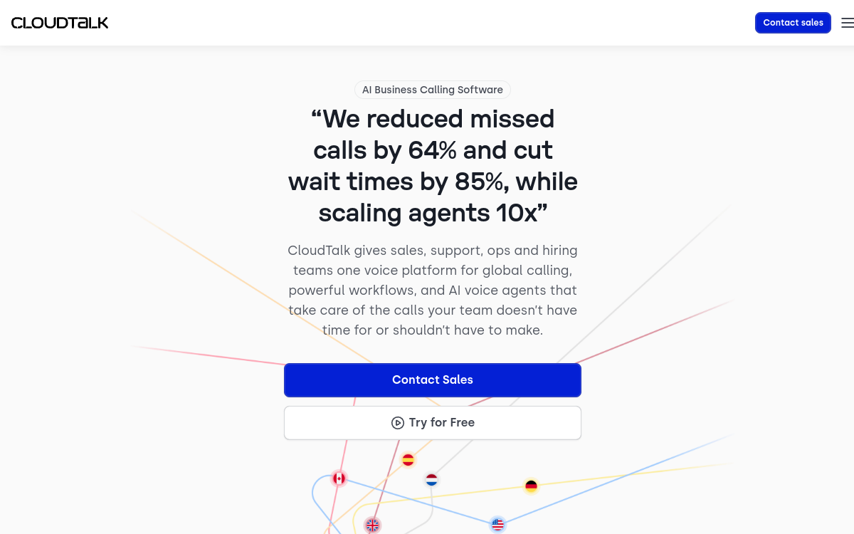 Screenshot of CloudTalk