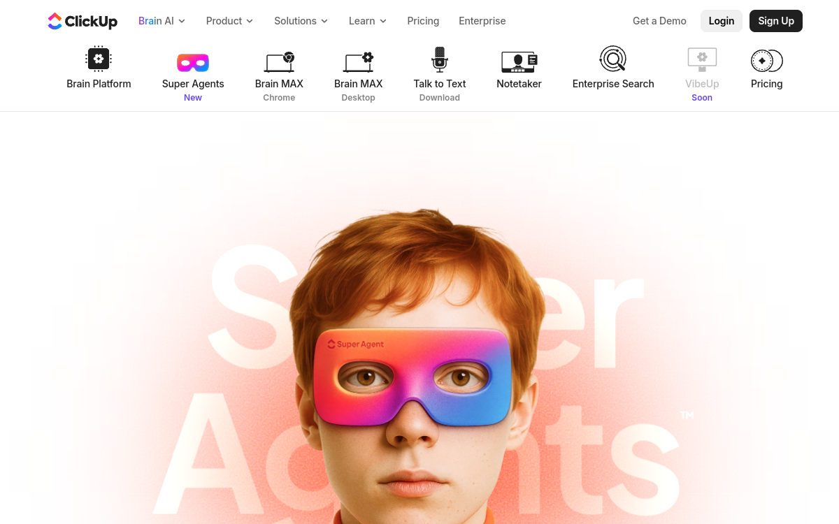 Screenshot of ClickUp Agents