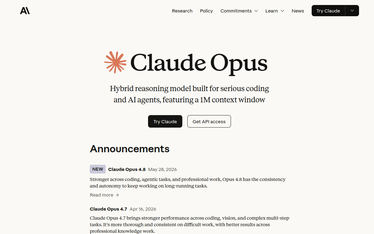 Screenshot of Claude Opus 4.5