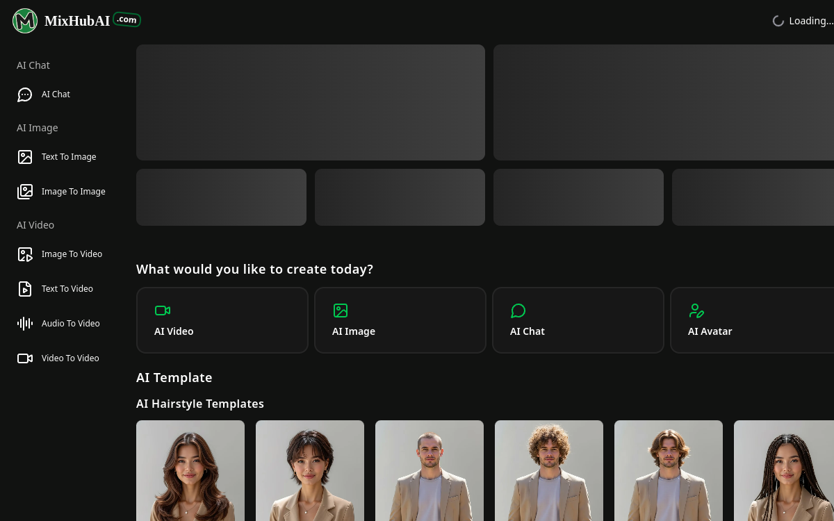 Screenshot of MixHub AI