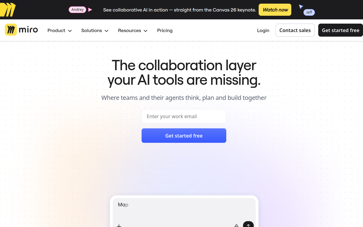 Screenshot of Miro