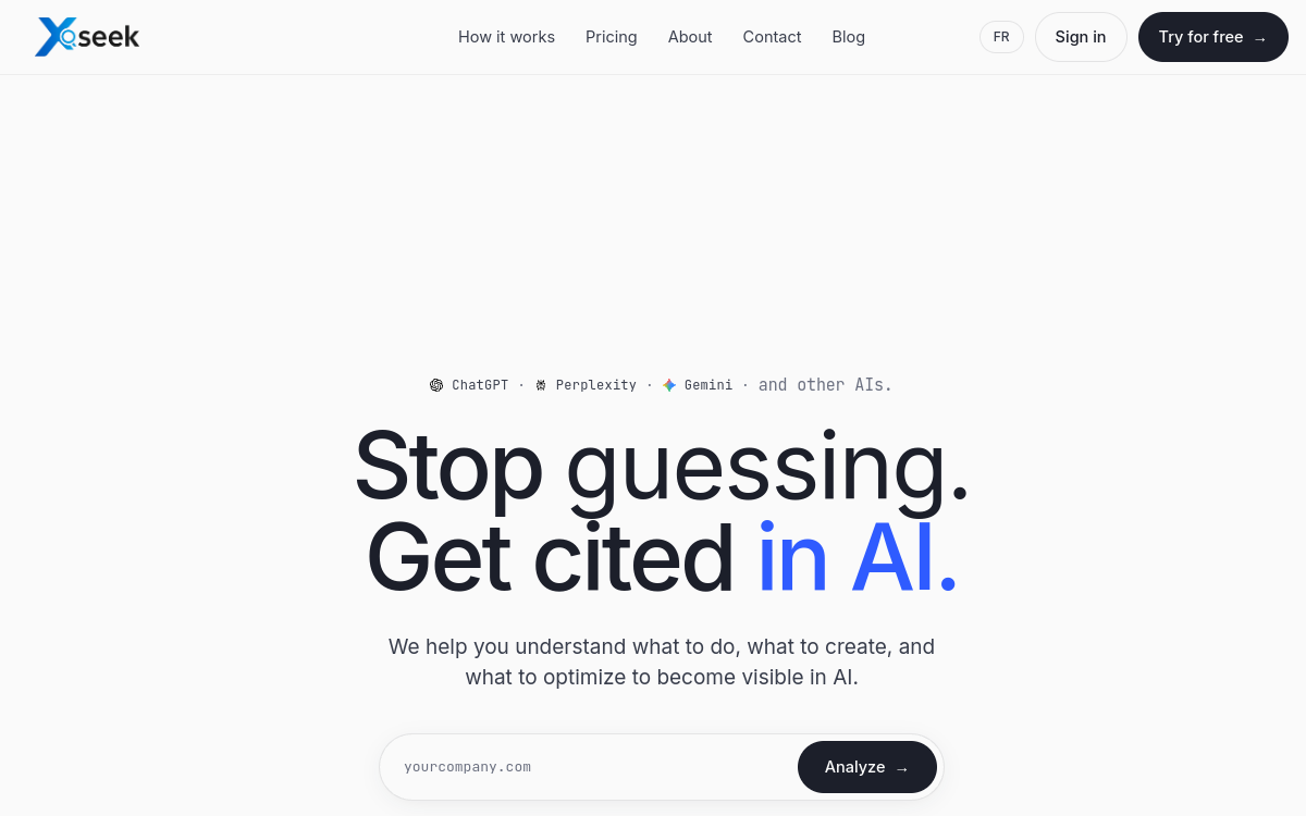Screenshot of xSeek