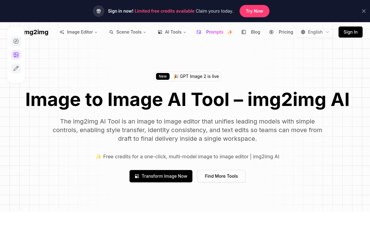 Screenshot of img2img AI