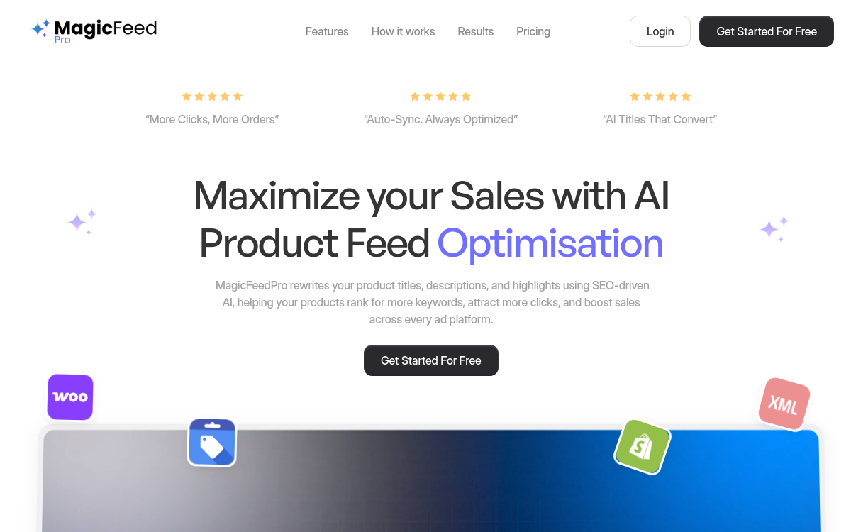 Screenshot of MagicFeedPro