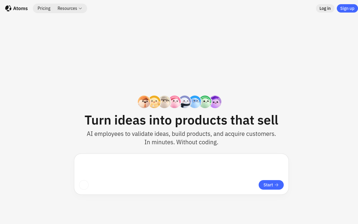 Screenshot of Atoms