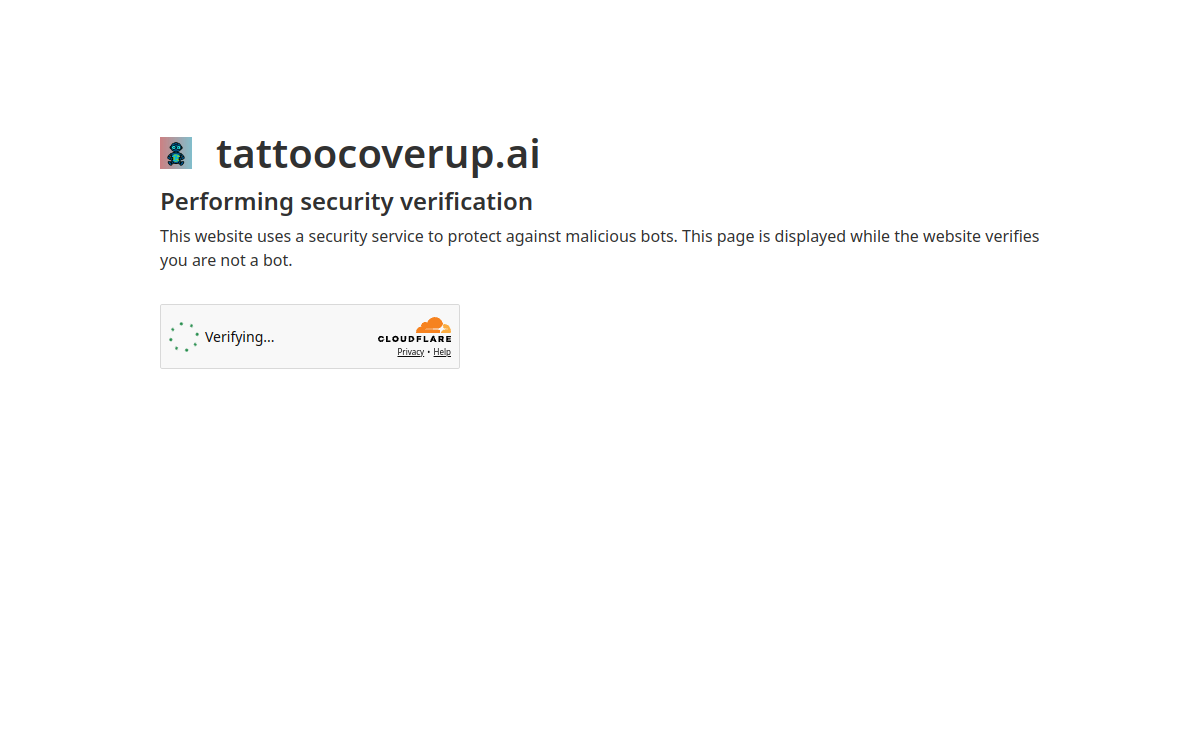 Screenshot of TattooCoverUp