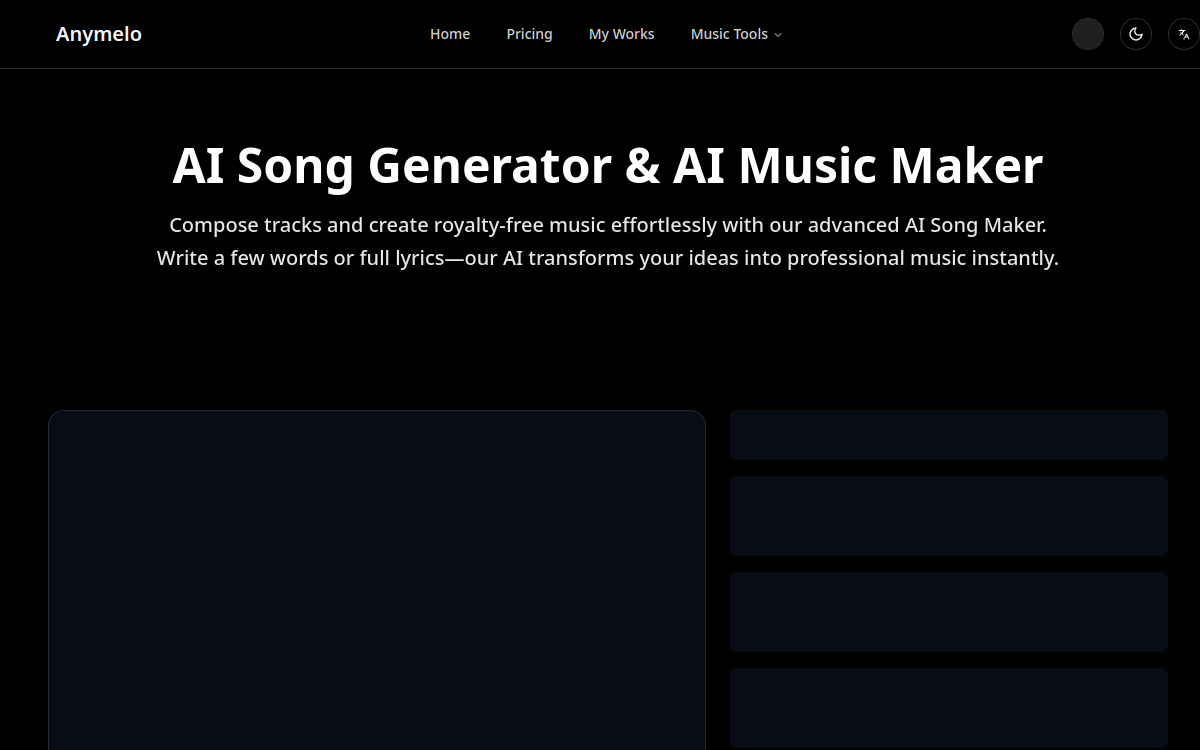 Screenshot of Anymelo