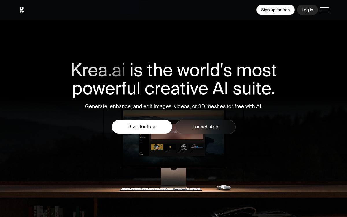 Screenshot of Krea