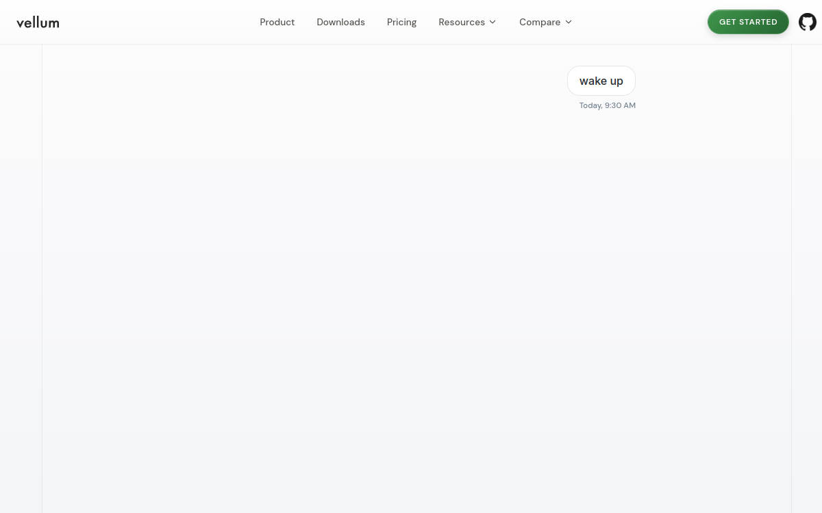 Screenshot of Vellum AI