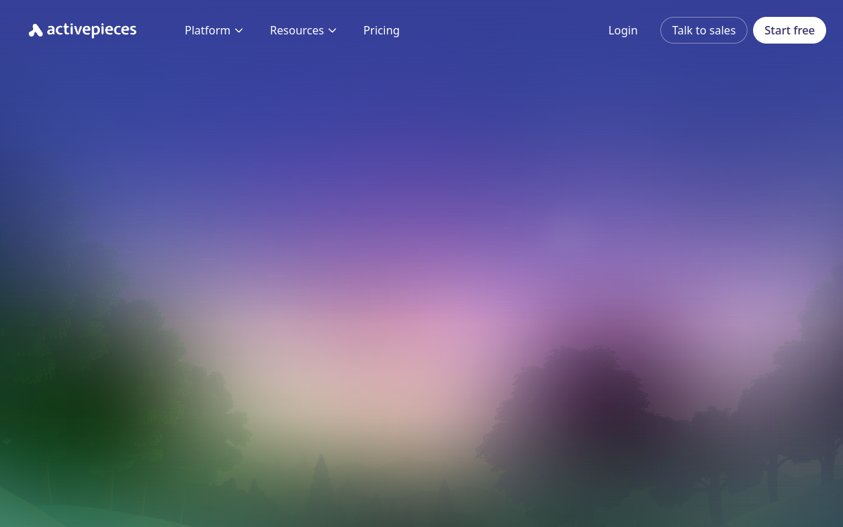 Screenshot of Activepieces