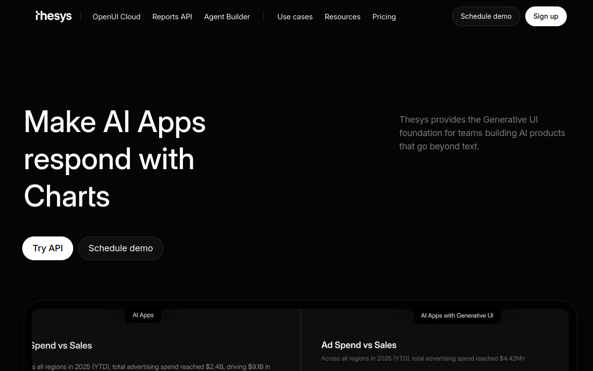 Screenshot of Thesys