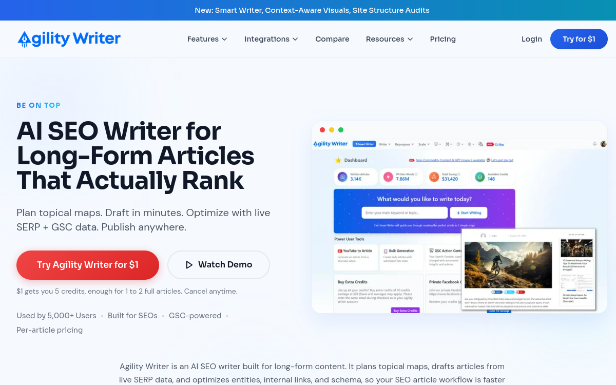 Screenshot of Agility Writer