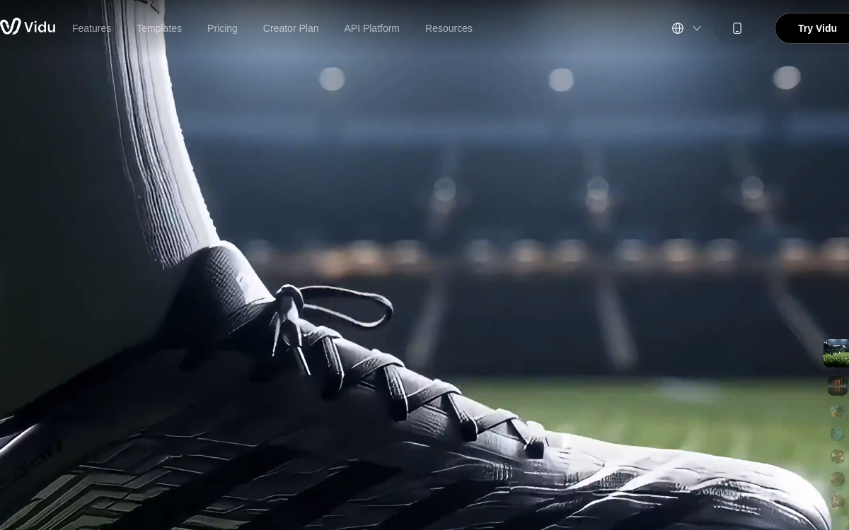 Screenshot of Vidu