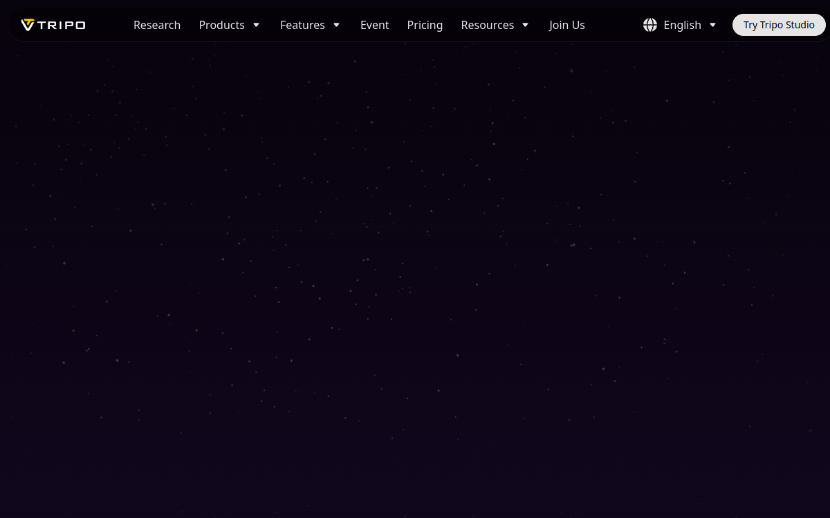 Screenshot of Tripo AI