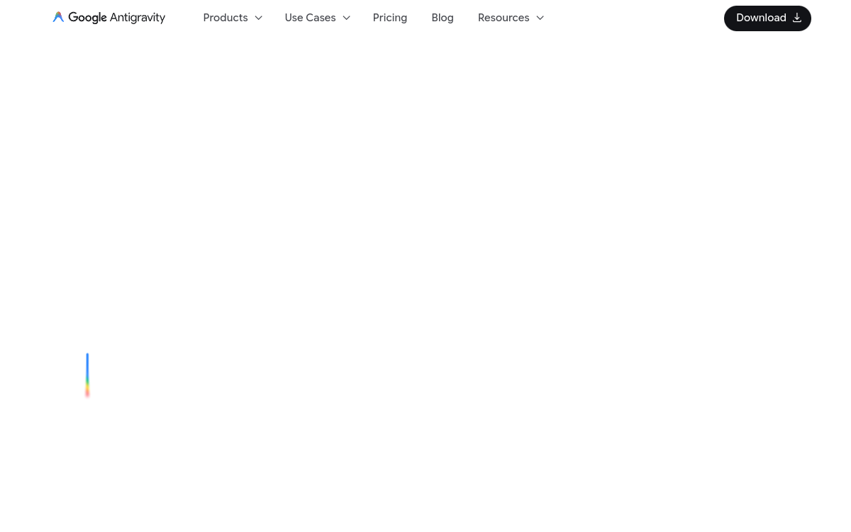 Screenshot of Google Antigravity