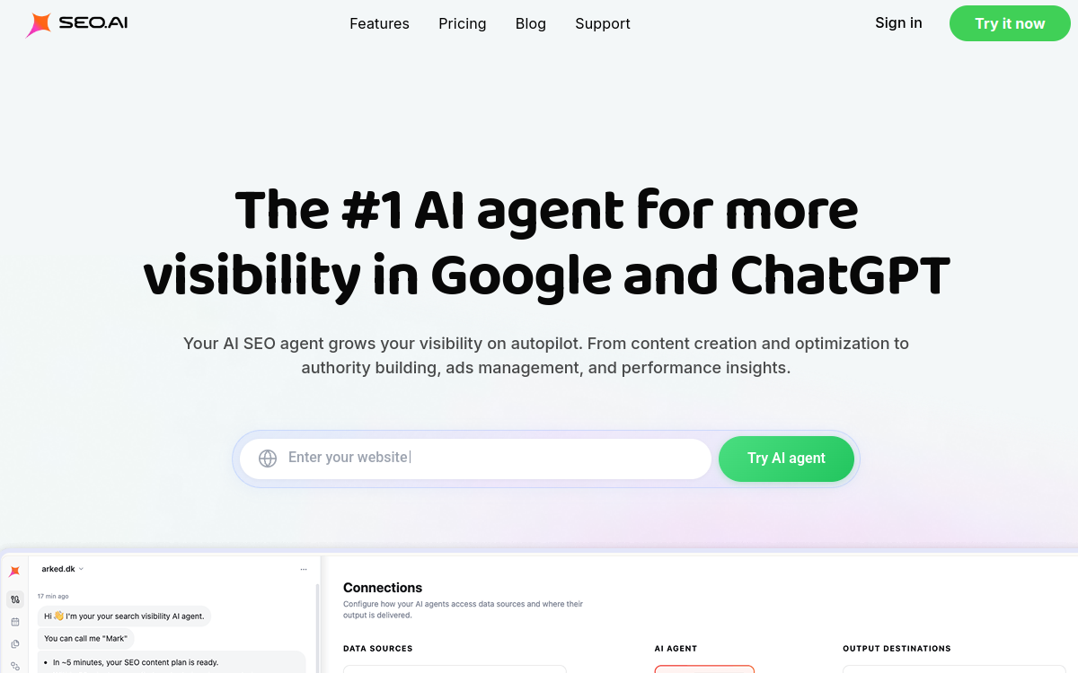 Screenshot of SEO.AI