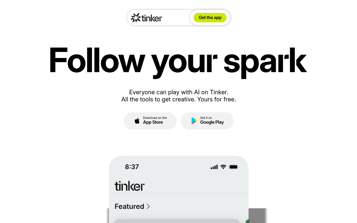 Screenshot of Tinker by Shopify