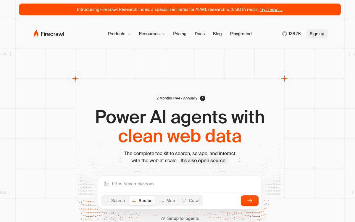 Screenshot of Firecrawl