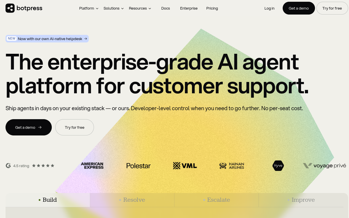 Screenshot of Botpress