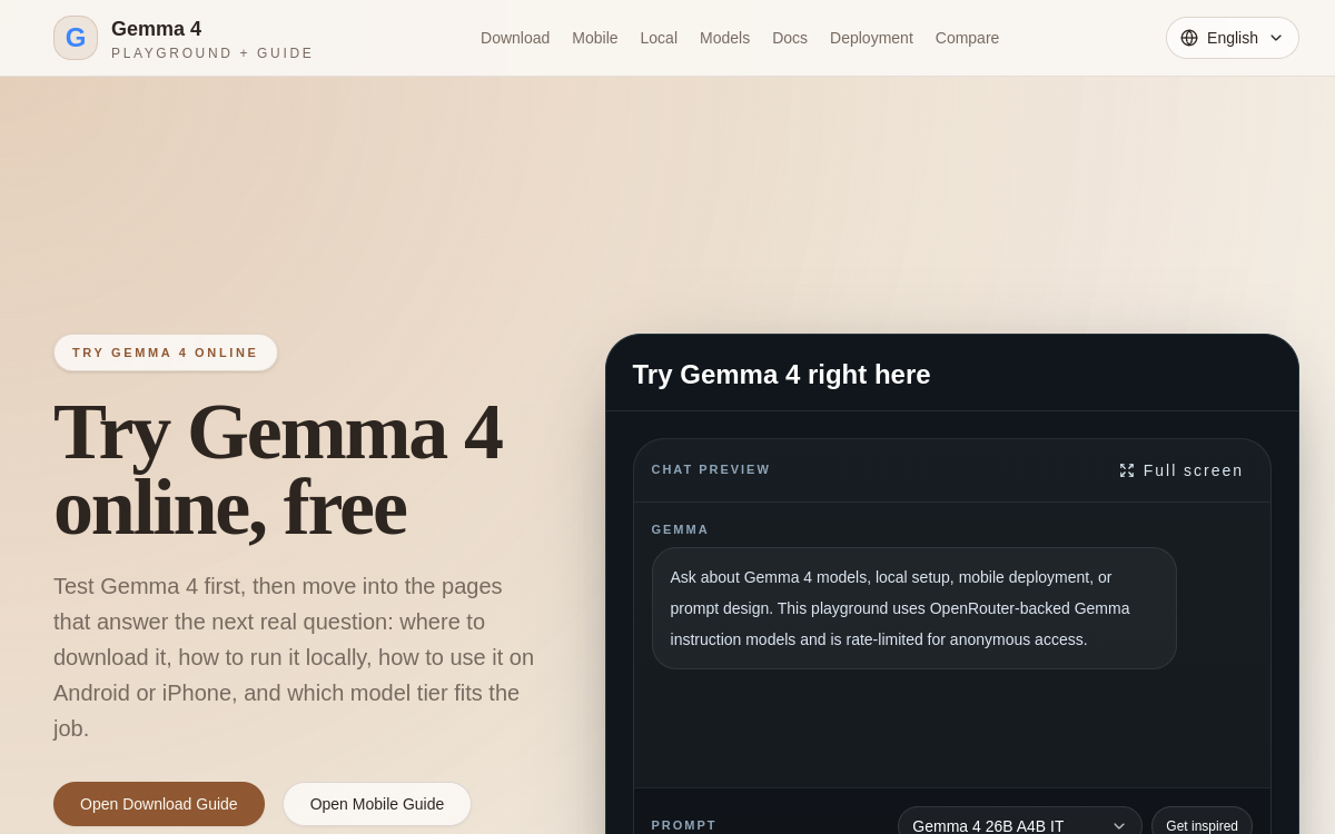 Screenshot of Gemma4.app