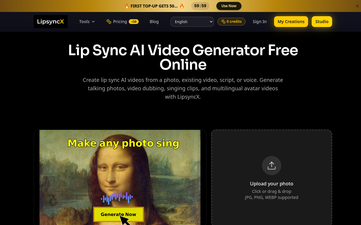Screenshot of LipSyncX