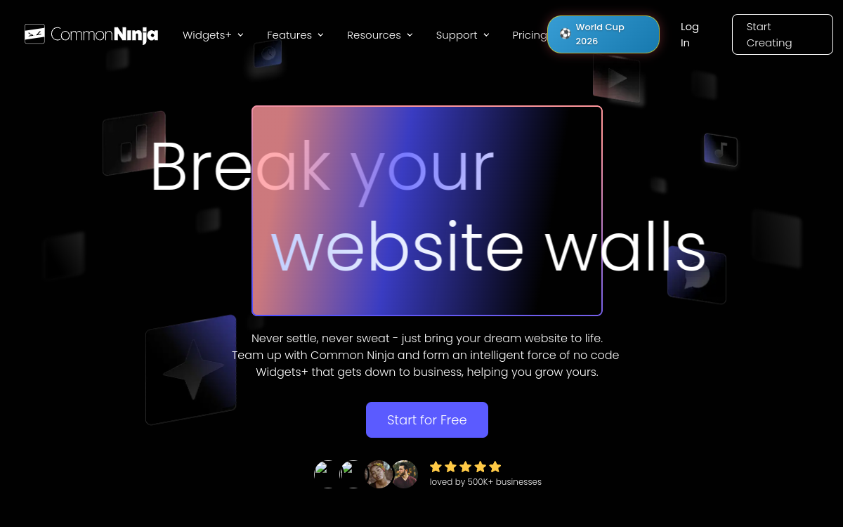 Screenshot of Common Ninja