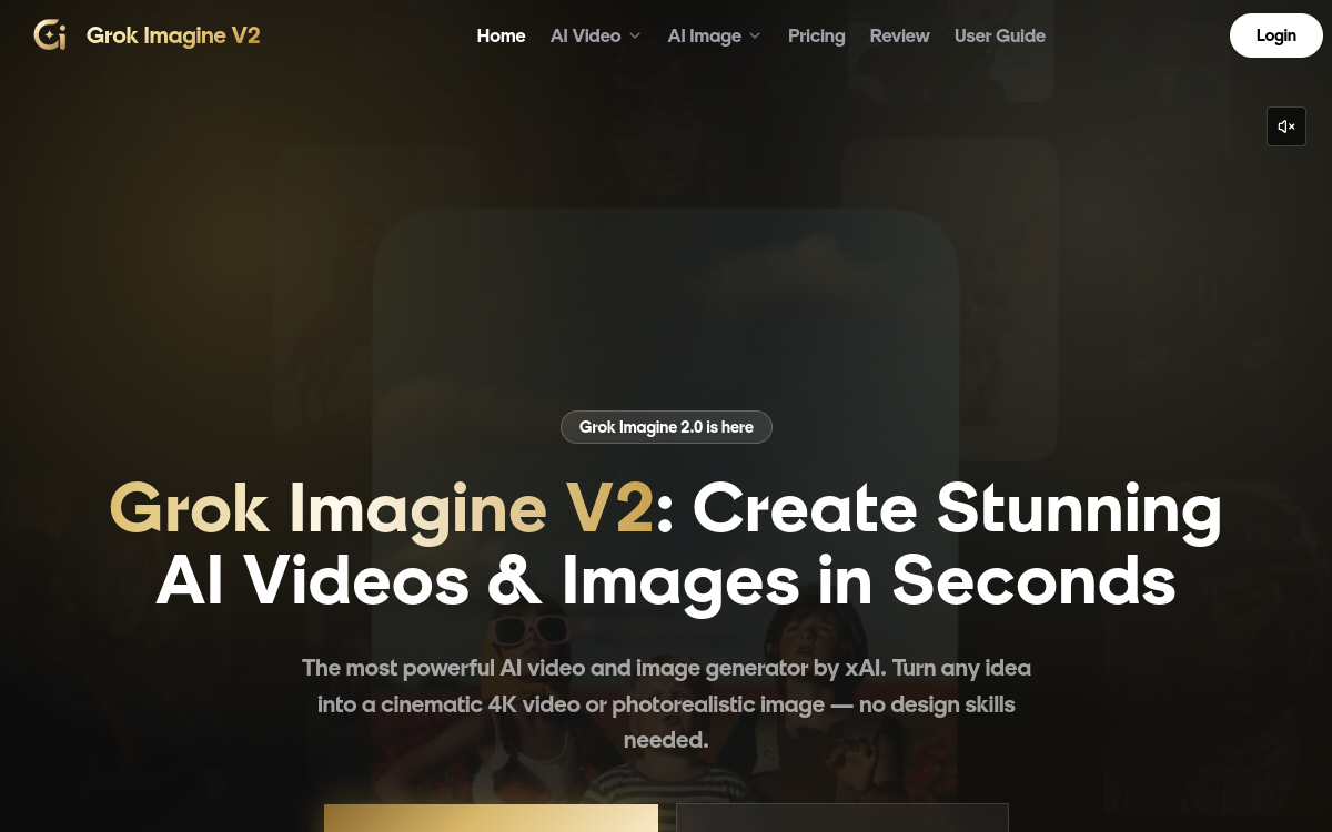 Screenshot of Grok Imagine 2
