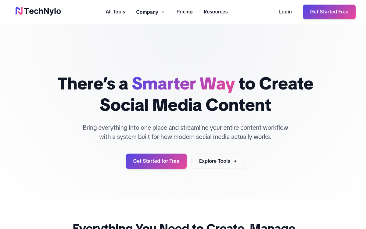 Screenshot of Technylo