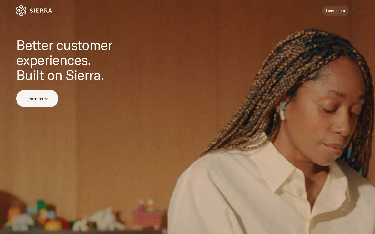 Screenshot of Sierra AI