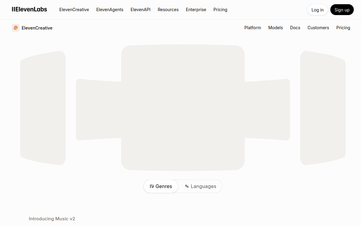 Screenshot of ElevenMusic