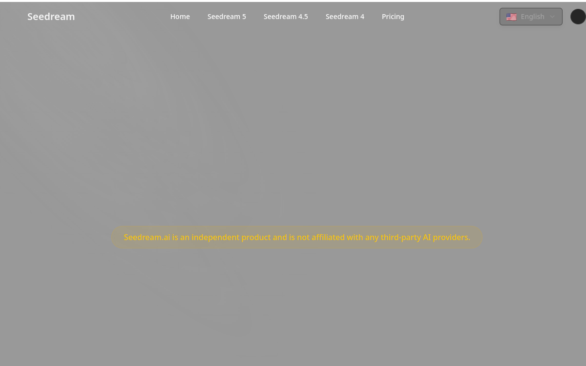 Screenshot of Seedream
