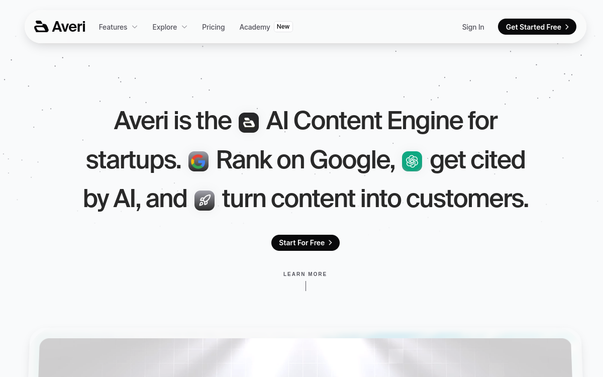 Screenshot of Averi