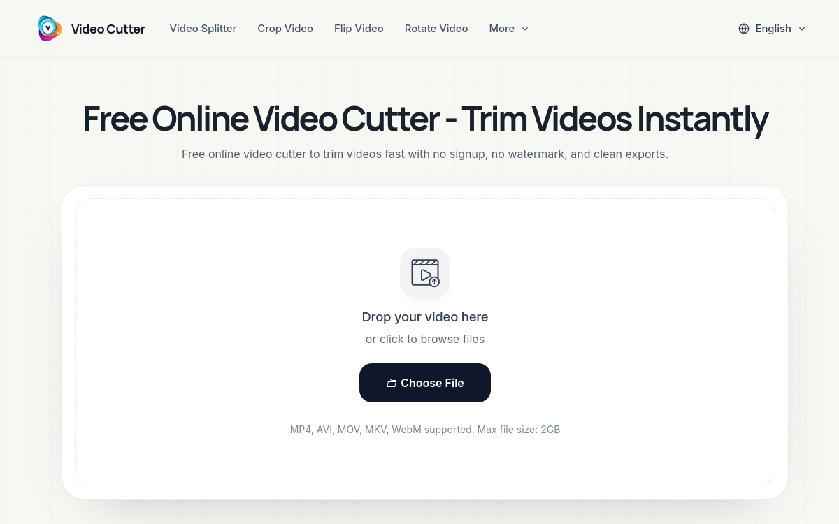 Screenshot of Video Cutter
