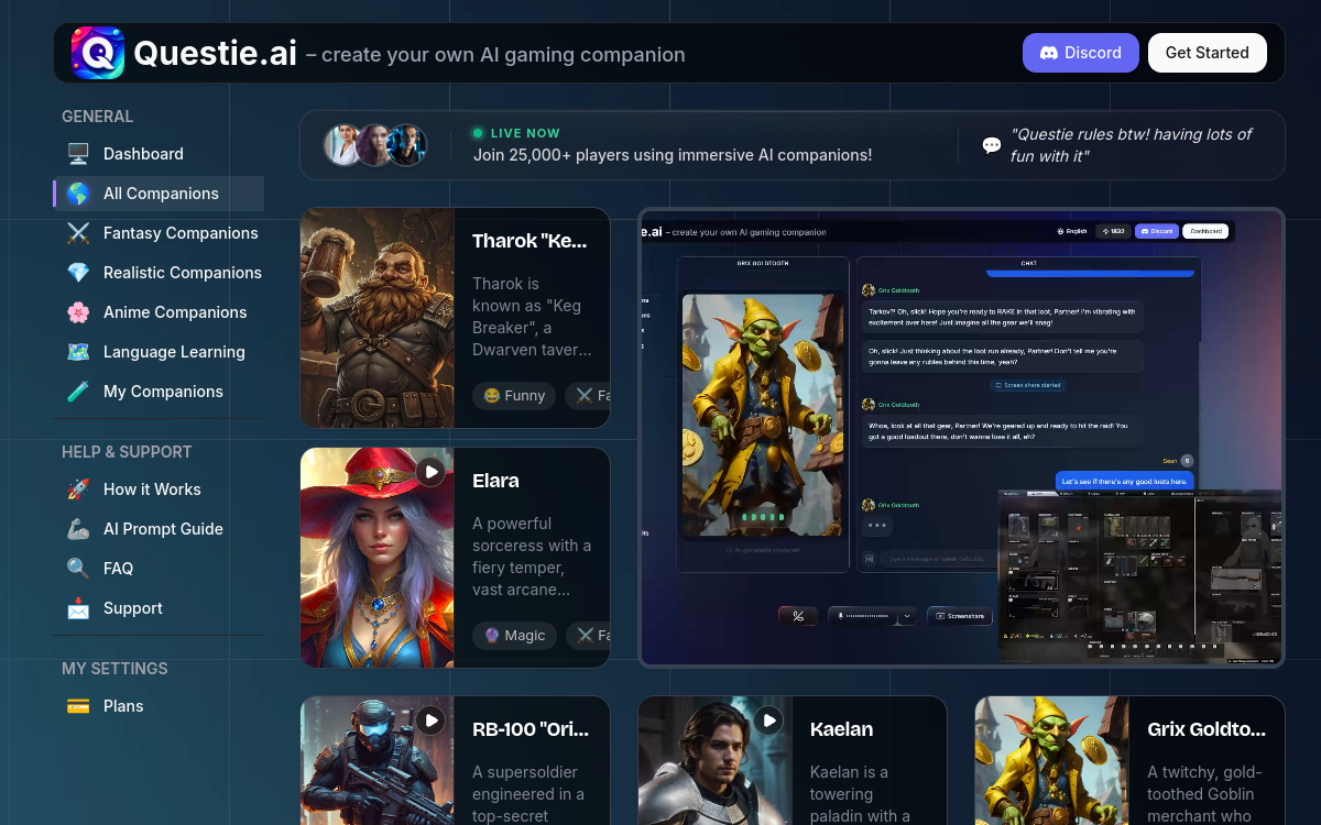 Screenshot of Questie AI